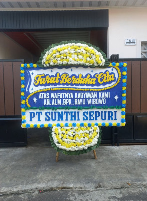 Papan Bunga Duka di Kendayakan